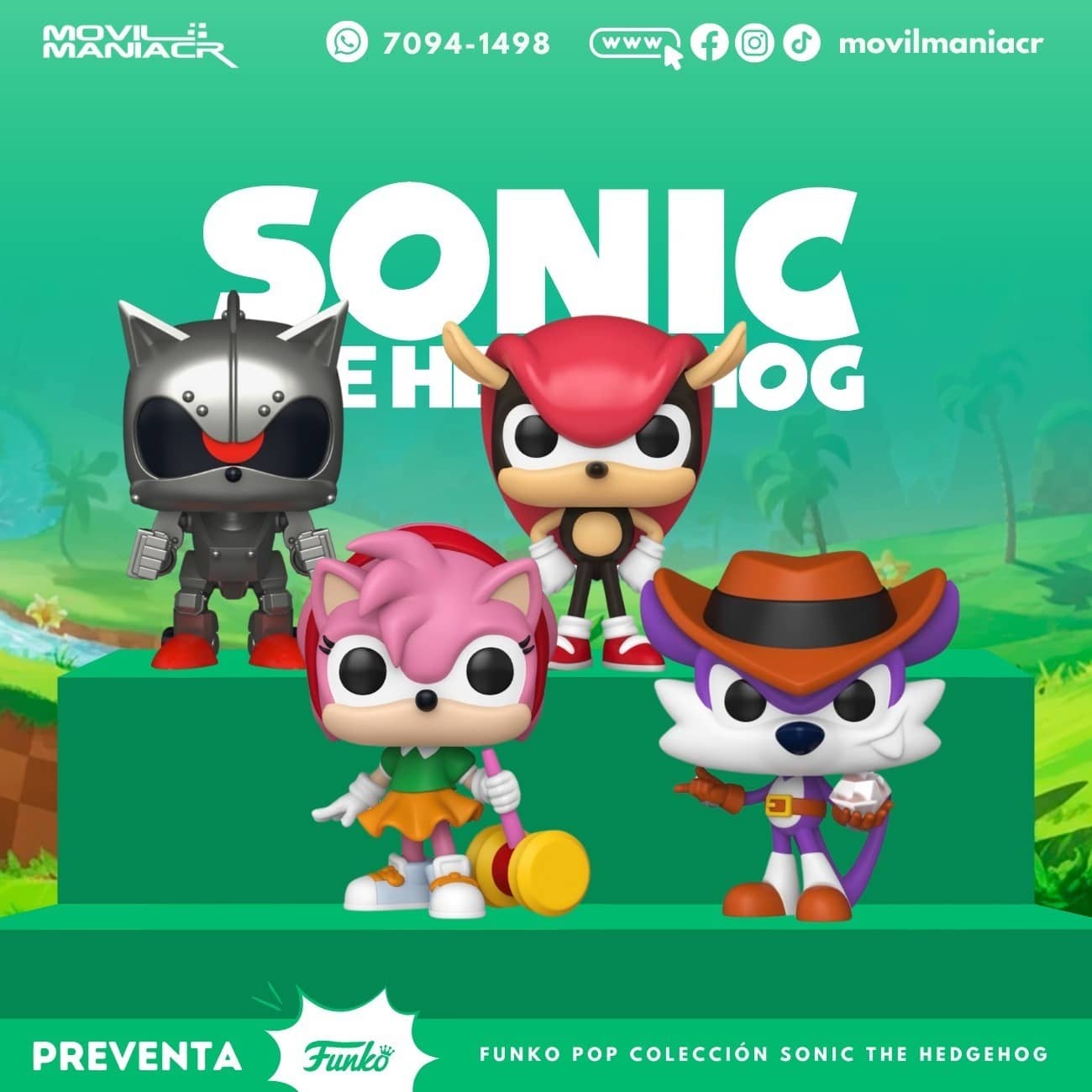 Colección 4 Funko Pop Sonic The Hedgehog - (Preventa) ¡Reserva Ahora! 1 Colección 4 Funko Pop Sonic The Hedgehog - (Preventa) ¡Reserva Ahora!