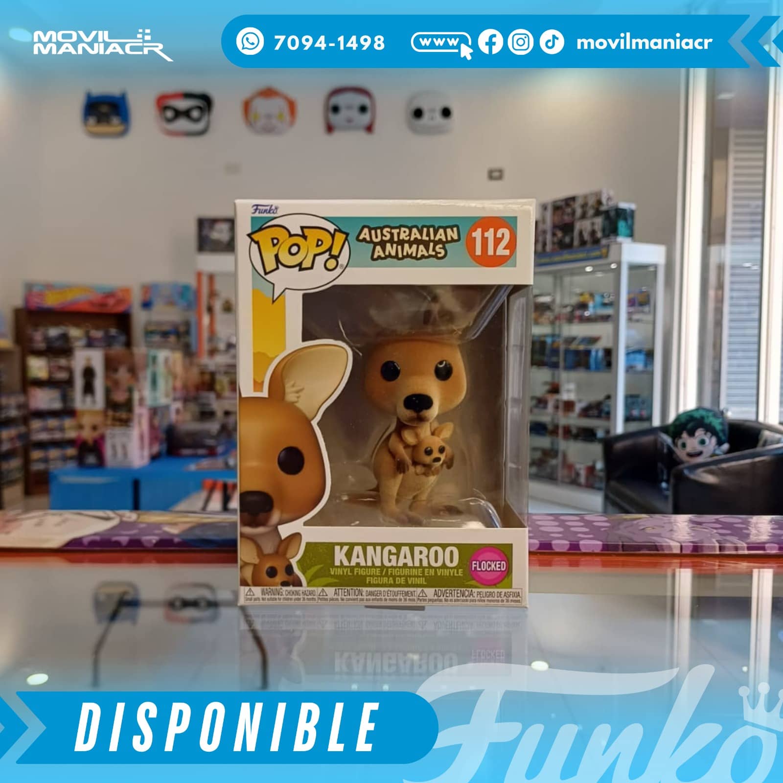 Funko Pop Australian Animals Kangaroo Flocked #112 - (Stock) ¡Disponible Ahora! 2 Funko Pop Australian Animals Kangaroo Flocked #112 - (Stock) ¡Disponible Ahora! - Imagen 2