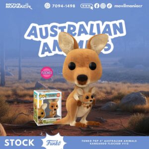 Funko Pop Australian Animals Kangaroo Flocked #112 - (Stock) ¡Disponible Ahora!