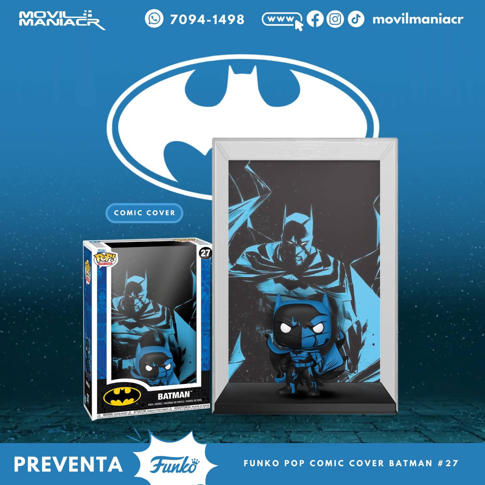 Funko Pop Batman Black & Blue Comic Cover #27 - (Preventa) ¡Reserva Ahora! 1 Funko Pop Batman Black & Blue Comic Cover #27 - (Preventa) ¡Reserva Ahora!