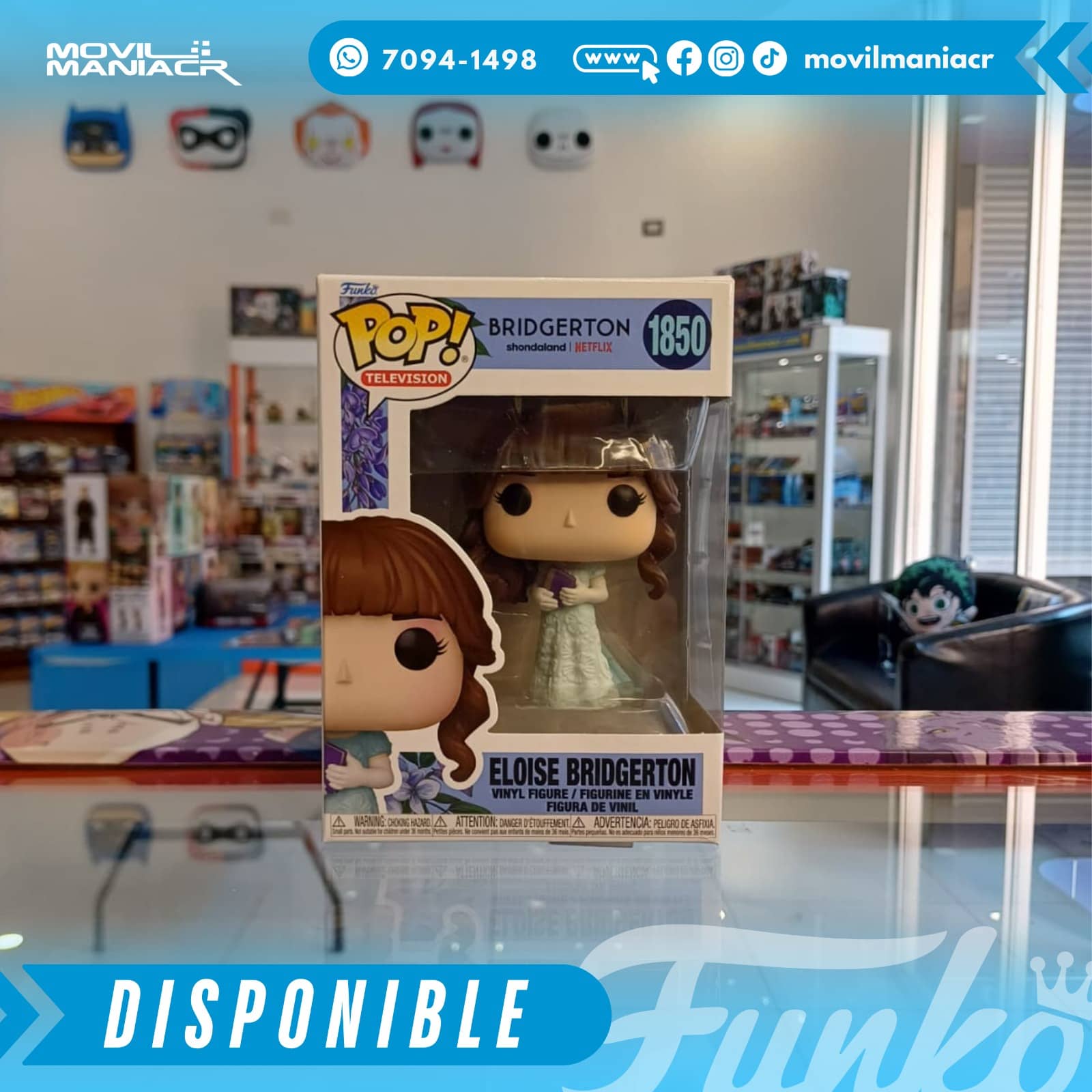 Funko Pop Bridgerton Eloise Bridgerton #1850 - (Stock) ¡Disponible Ahora! 2 Funko Pop Bridgerton Eloise Bridgerton #1850 - (Stock) ¡Disponible Ahora! - Imagen 2