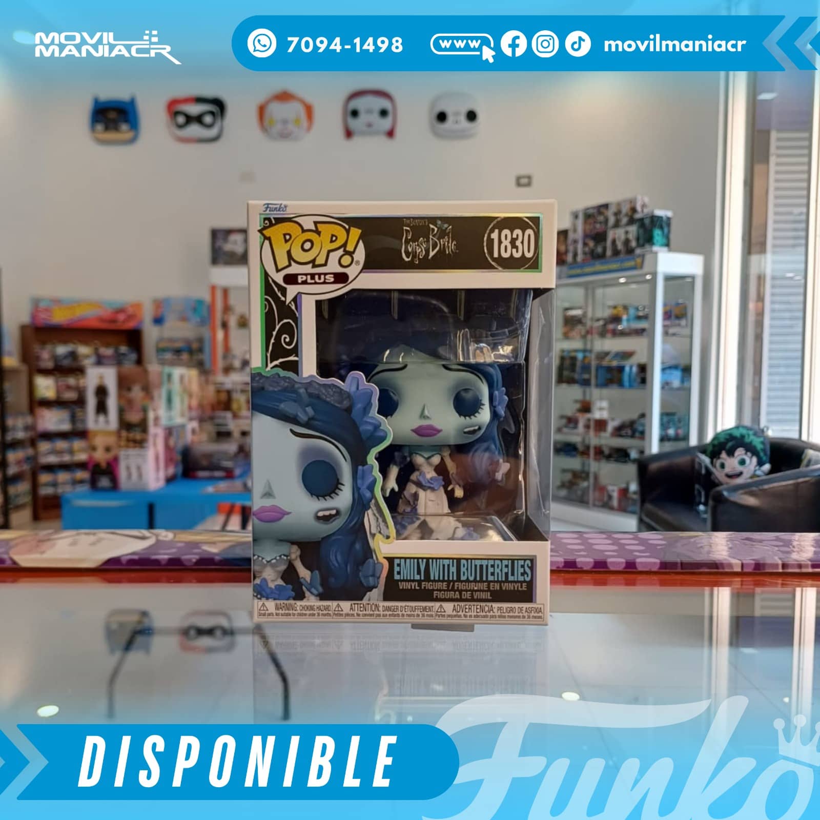 Funko Pop Corpse Bride Emily #1830 - Plus (Stock) ¡Disponible Ahora! 2 Funko Pop Corpse Bride Emily #1830 - Plus (Stock) ¡Disponible Ahora! - Imagen 2