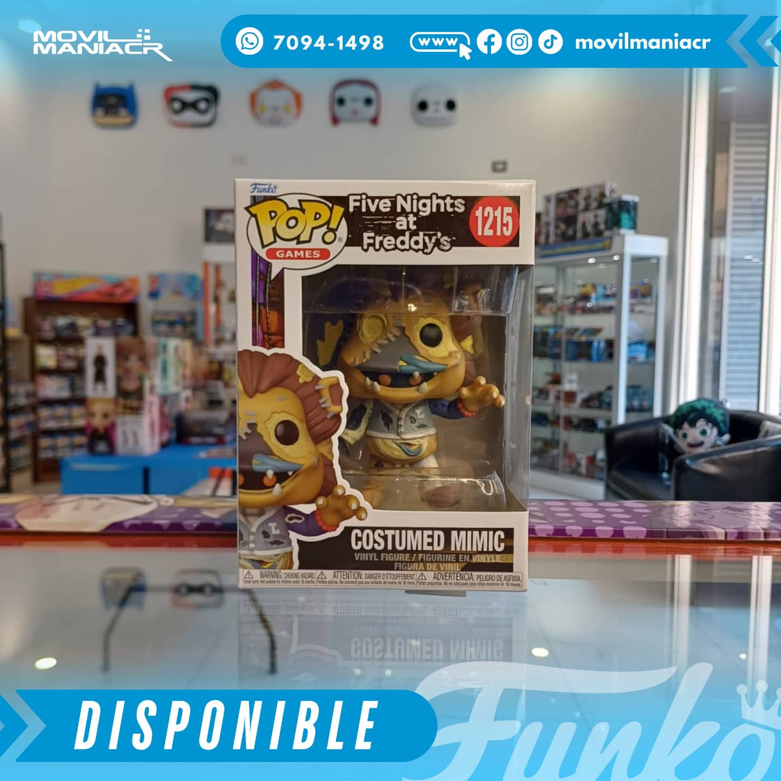 Funko Pop Five Nights at Freddy's Costumed Mimic #1215 - (Stock) ¡Disponible Ahora! 2 Funko Pop Five Nights at Freddy's Costumed Mimic #1215 - (Stock) ¡Disponible Ahora! - Imagen 2