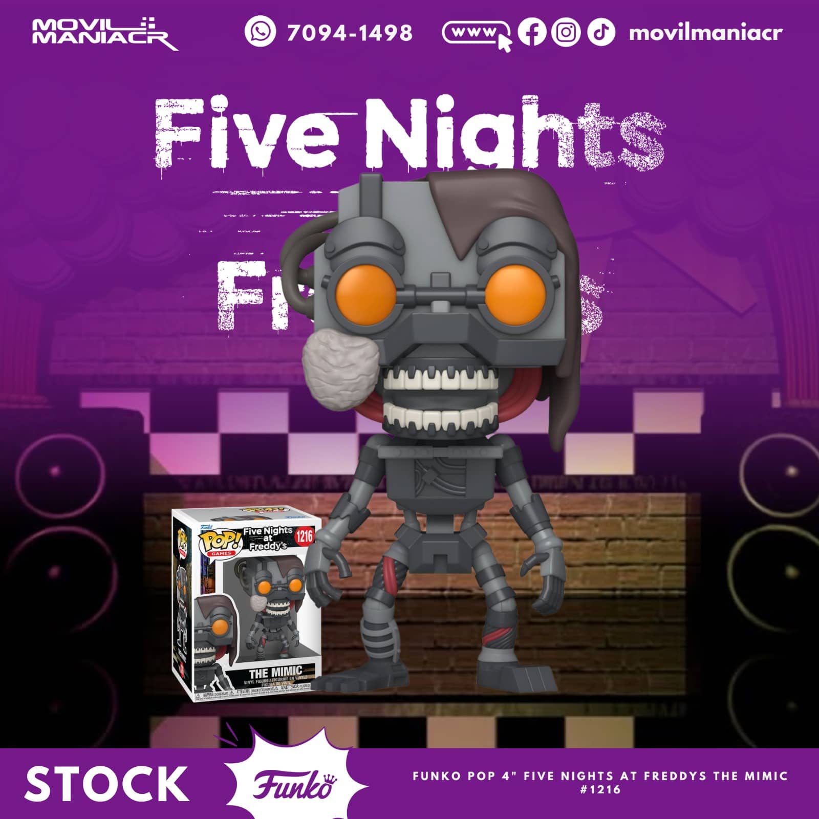 Funko Pop Five Nights at Freddy's The Mimic #1216 - (Stock) ¡Disponible Ahora! 1 Funko Pop Five Nights at Freddy's The Mimic #1216 - (Stock) ¡Disponible Ahora!