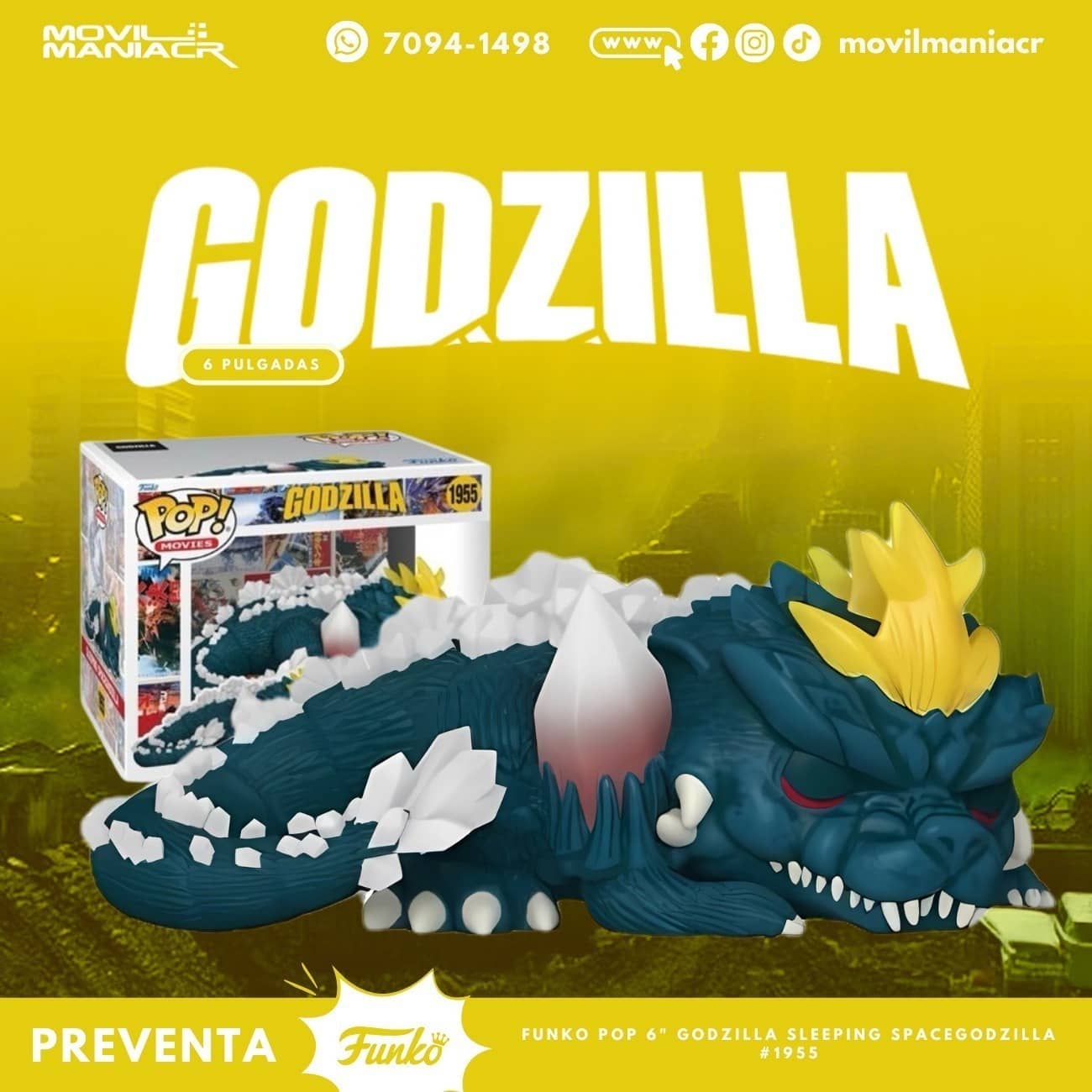 Funko Pop Godzilla Sleeping SpaceGodzilla 6Pulgadas #1955 - (Preventa) ¡Reserva Ahora! 1 Funko Pop Godzilla Sleeping SpaceGodzilla 6Pulgadas #1955 - (Preventa) ¡Reserva Ahora!