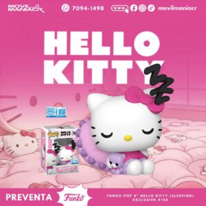 Funko Pop Hello Kitty(Sleeping) Exclusivo #154 - (Preventa) ¡Reserva Ahora!
