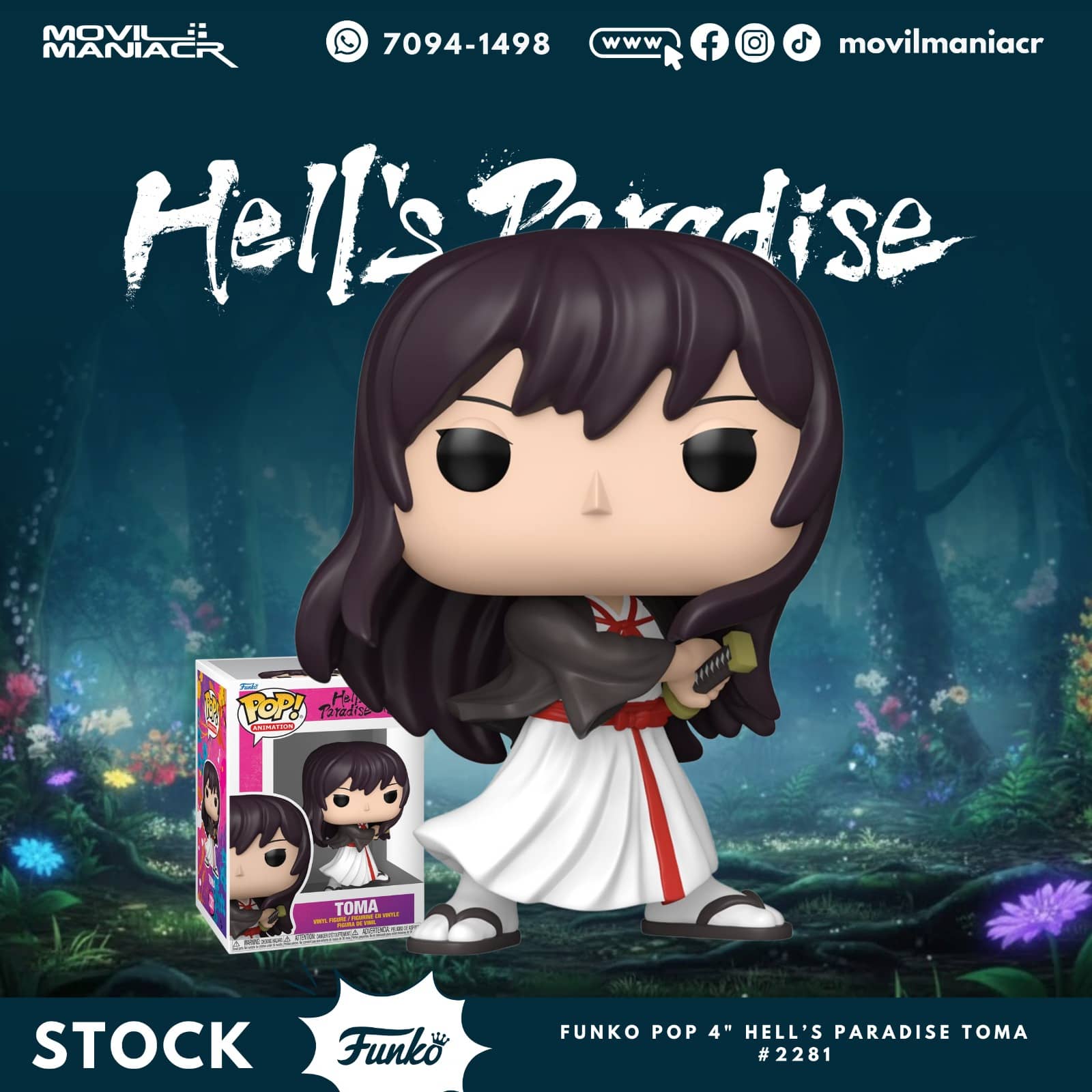 Funko Pop Hell's Paradise Toma #2281 - (Stock) ¡Disponible Ahora! 1 Funko Pop Hell's Paradise Toma #2281 - (Stock) ¡Disponible Ahora!