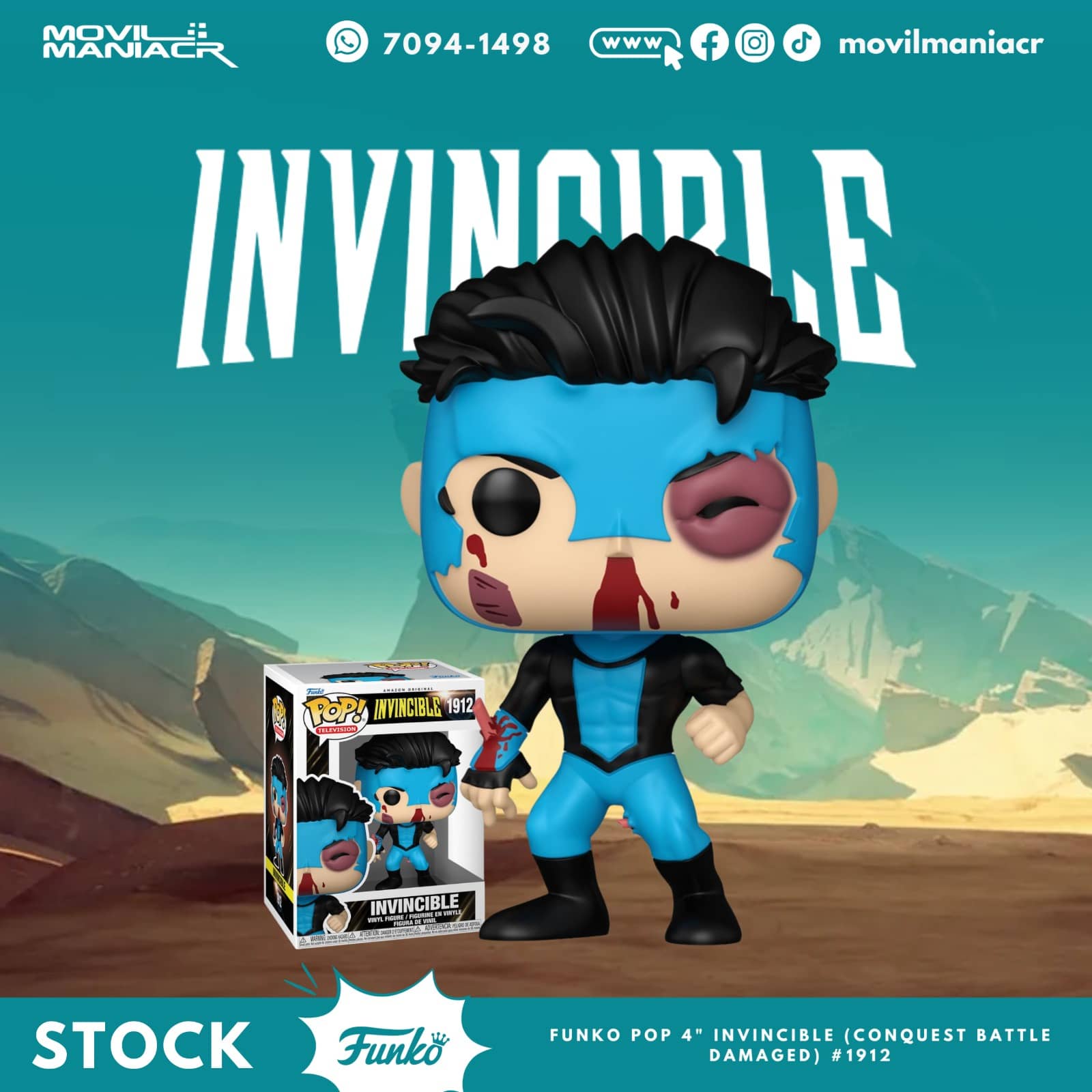 Funko Pop Invincible #1912 - (Stock) ¡Disponible Ahora! 1 Funko Pop Invincible #1912 - (Stock) ¡Disponible Ahora!