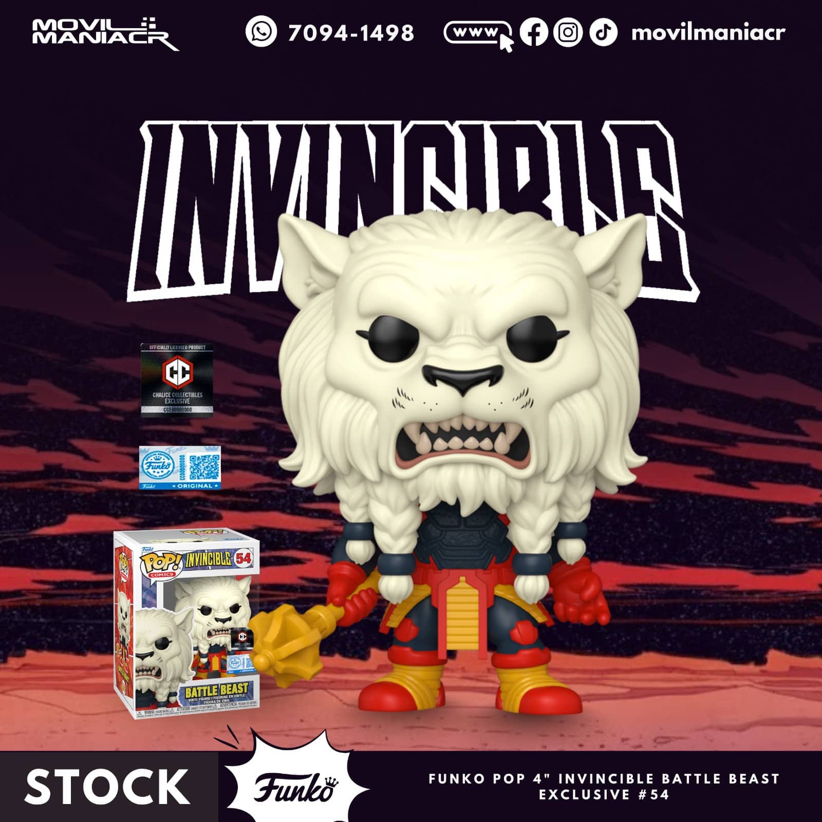 Funko Pop Invincible Battle Beast Exclusivo #54 - (Stock) ¡Disponible Ahora! 1 Funko Pop Invincible Battle Beast Exclusivo #54- (Stock) ¡Disponible Ahora!