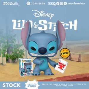 Funko Pop Lilo and Stitch Stitch w Mood Chart Chase #1744 - (Stock) ¡Disponible Ahora!