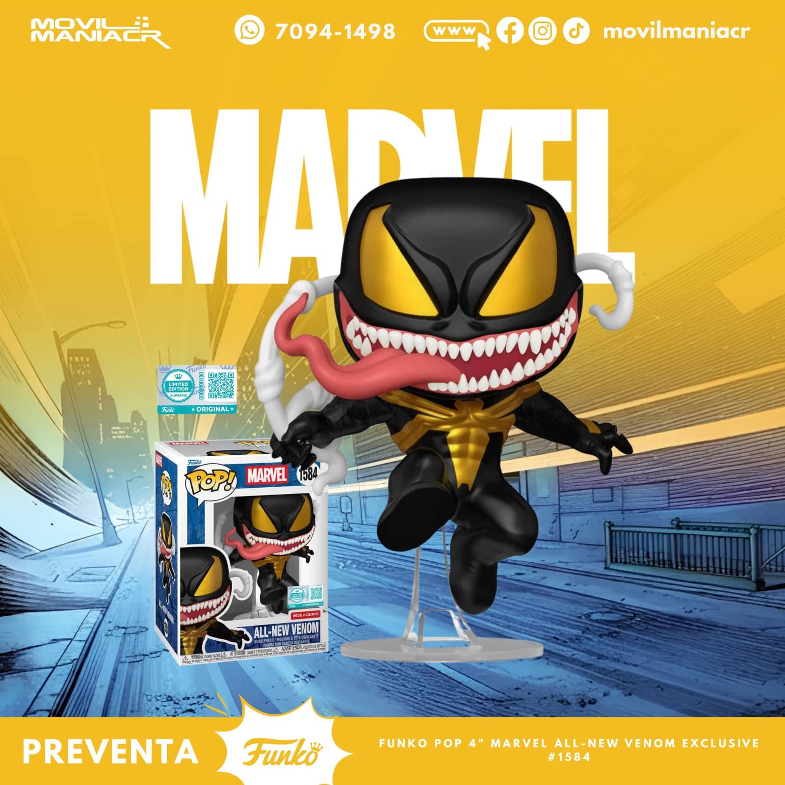 Funko Pop Marvel All-New Venom(9500pcs) Exclusivo #1584 - (Preventa) ¡Reserva Ahora! 1 Funko Pop Marvel All-New Venom(9500pcs) Exclusivo #1584 - (Preventa) ¡Reserva Ahora!