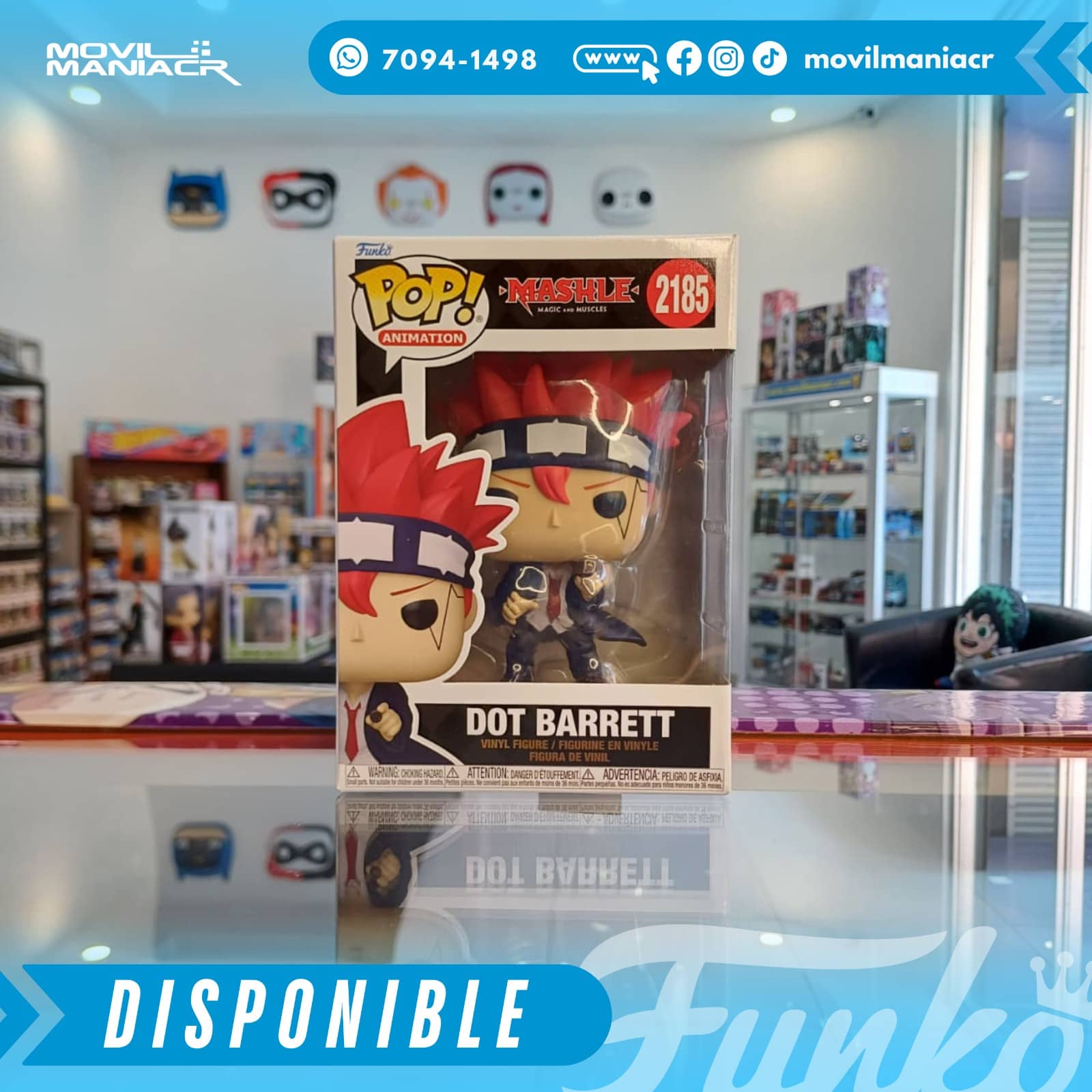 Funko Pop Mashle: Magic and Muscles Dot Barrett #2185 - (Stock) ¡Disponible Ahora! 2 Funko Pop Mashle: Magic and Muscles Dot Barrett #2185 - (Stock) ¡Disponible Ahora! - Imagen 2