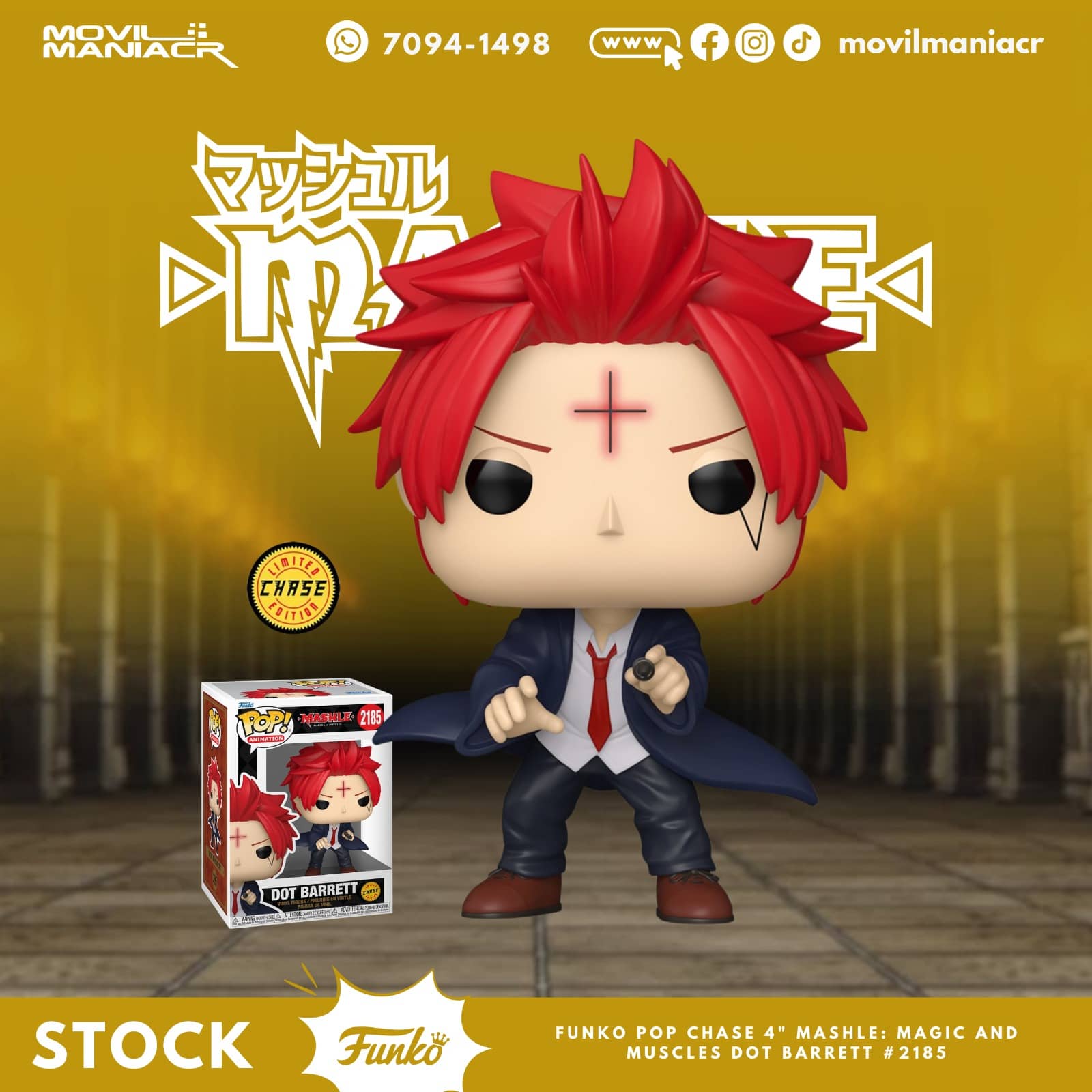 Funko Pop Mashle: Magic and Muscles Dot Barrett Chase #2185 - (Stock) ¡Disponible Ahora! 1 Funko Pop Mashle Magic and Muscles Dot Barrett Chase #2185 - (Stock) ¡Disponible Ahora!