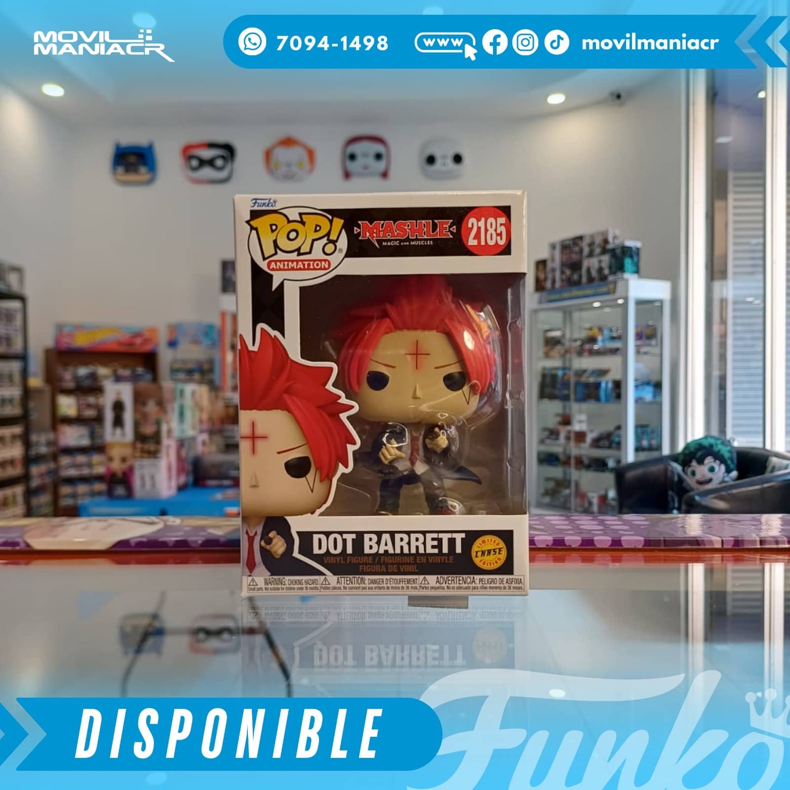 Funko Pop Mashle: Magic and Muscles Dot Barrett Chase #2185 - (Stock) ¡Disponible Ahora! 2 Funko Pop Mashle: Magic and Muscles Dot Barrett Chase #2185 - (Stock) ¡Disponible Ahora! - Imagen 2