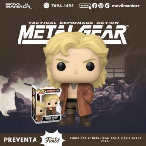 Funko Pop Metal Gear Solid Liquid Snake #1296 - (Preventa) ¡Reserva Ahora!