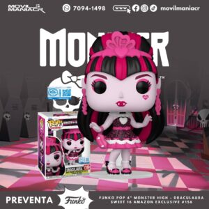 Funko Pop Monster High Draculaura Exclusivo #156 - (Preventa) ¡Reserva Ahora!