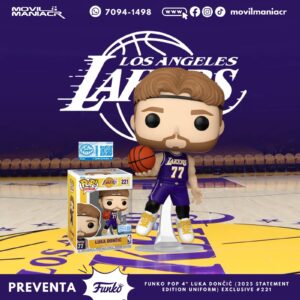 Funko Pop NBA Lakers Luka Dončić Exclusivo #221 - (Preventa) ¡Reserva Ahora!