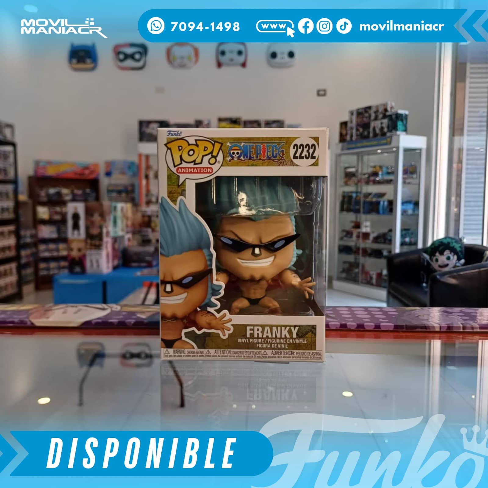Funko Pop One Piece Franky #2232 - (Stock) ¡Disponible Ahora! 2 Funko Pop One Piece Franky #2232 - (Stock) ¡Disponible Ahora! - Imagen 2