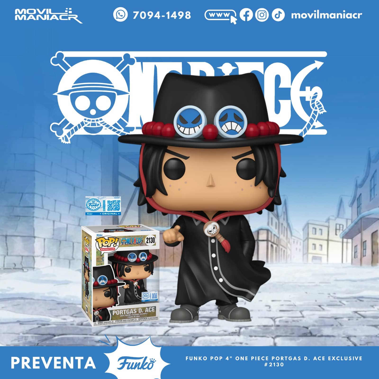 Funko Pop One Piece Portgas D. Ace Exclusivo #2130 - (Preventa) ¡Reserva Ahora! 1 Funko Pop One Piece Portgas D. Ace Exclusivo #2130 - (Preventa) ¡Reserva Ahora!
