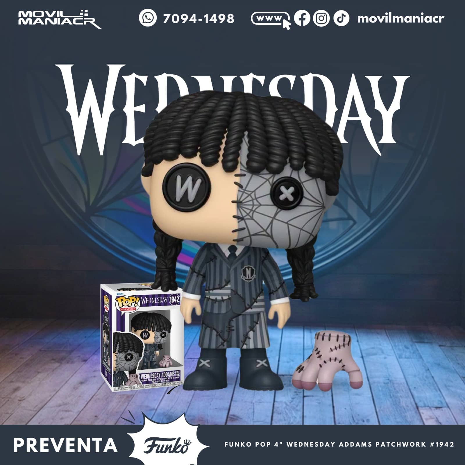 Funko Pop Patchwork Wednesday #1942 - (Preventa) ¡Reserva Ahora! 1 Funko Pop Patchwork Wednesday #1942 - (Preventa) ¡Reserva Ahora!