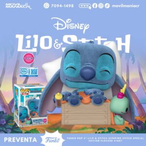 Funko Pop Plus Sleeping Stitch in Box(Flocked) Exclusivo #1607 - (Preventa) ¡Reserva Ahora!