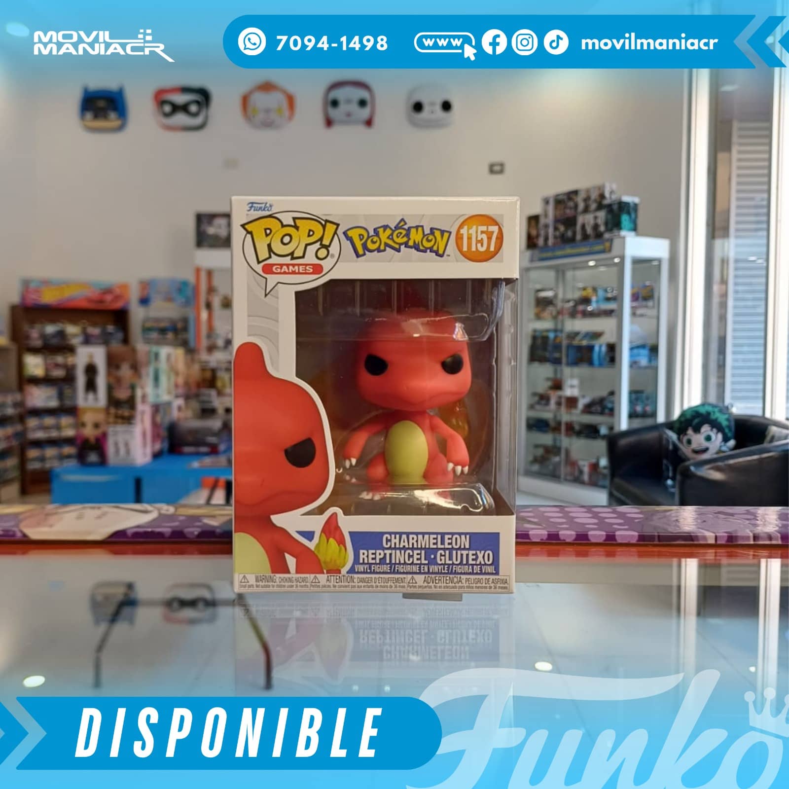 Funko Pop Pokémon Charmeleon #1157 - (Stock) ¡Disponible Ahora! 2 Funko Pop Pokémon Charmeleon #1157 - (Stock) ¡Disponible Ahora! - Imagen 2