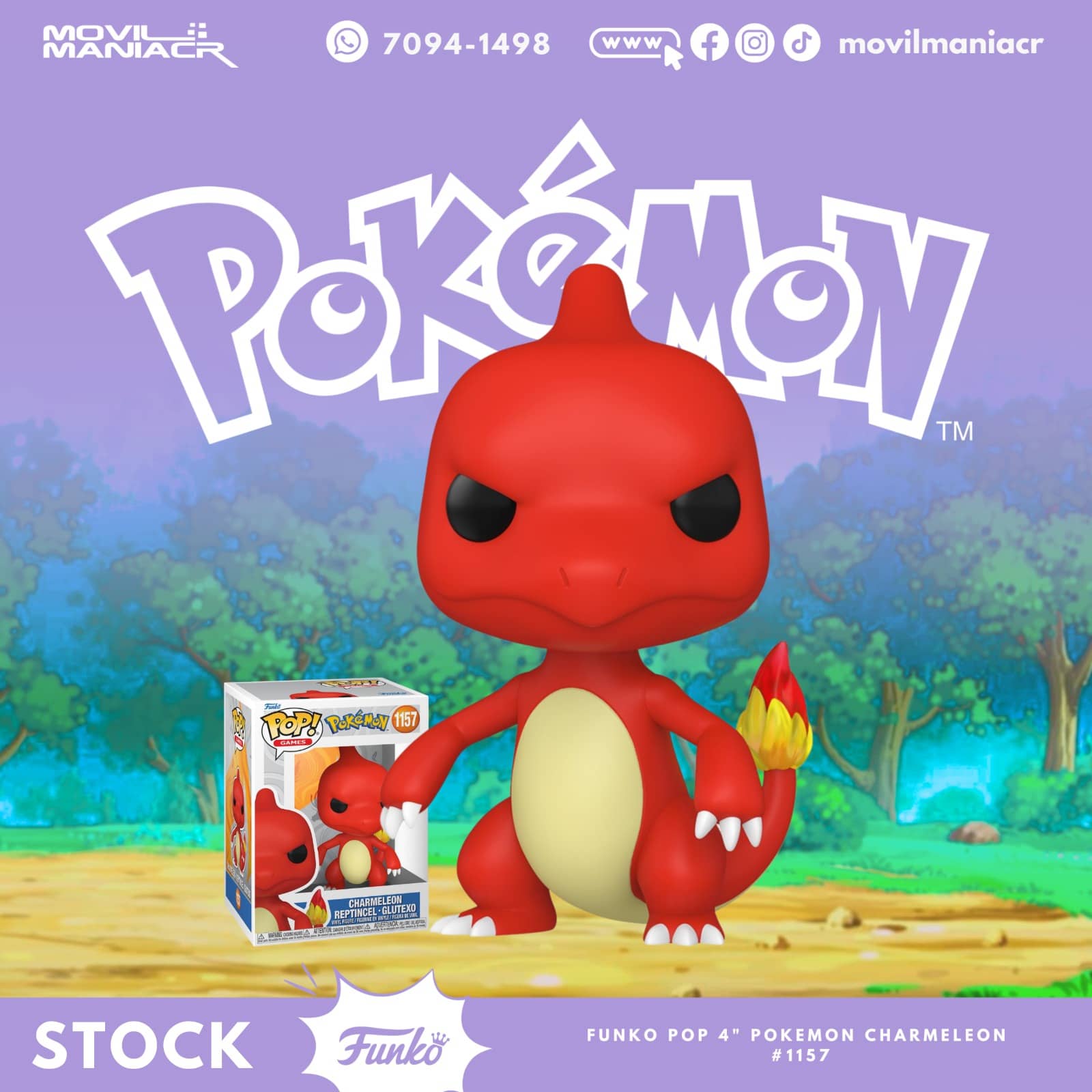 Funko Pop Pokémon Charmeleon #1157 - (Stock) ¡Disponible Ahora! 1 Funko Pop Pokémon Charmeleon #1157 - (Stock) ¡Disponible Ahora!