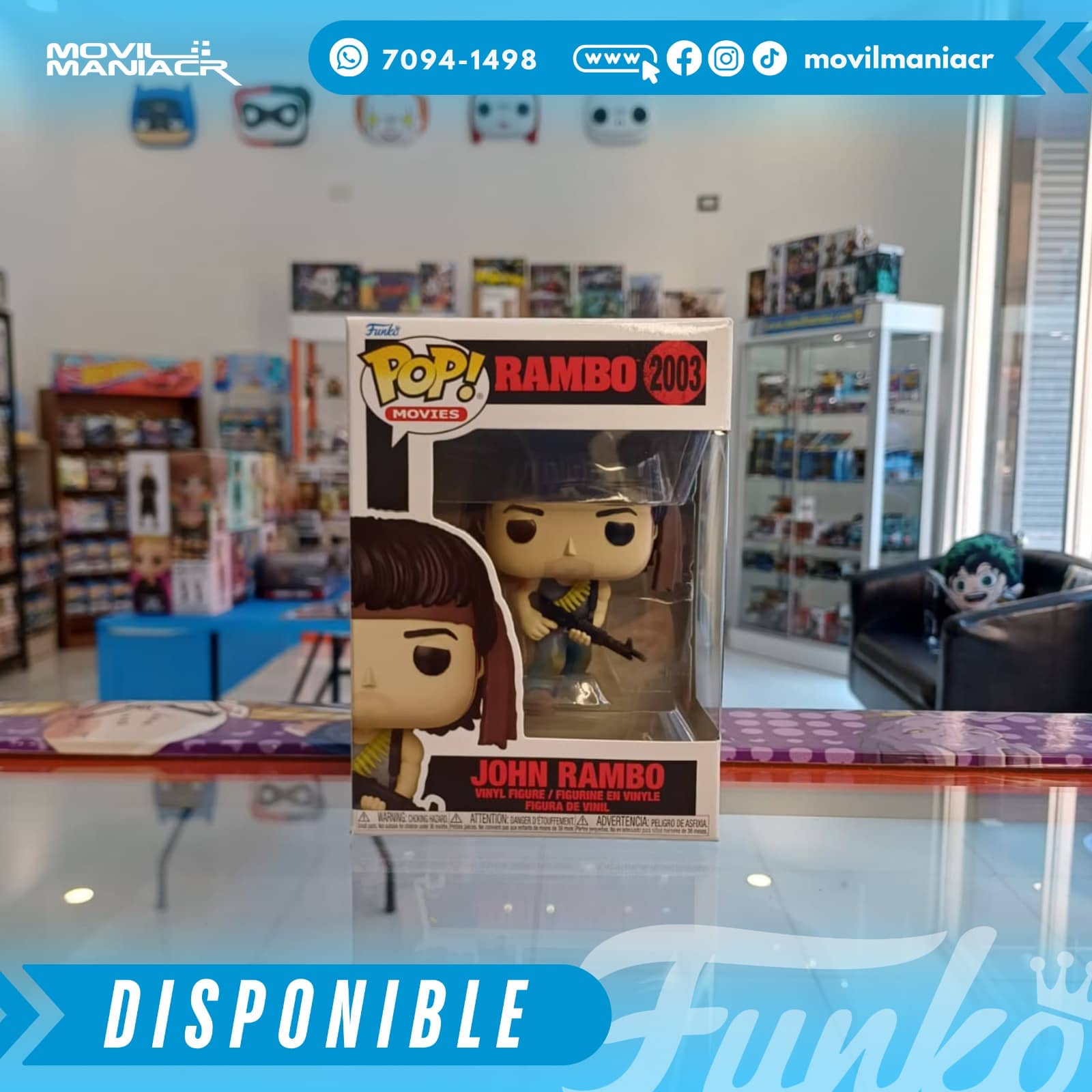 Funko Pop Rambo John Rambo #2003 - (Stock) ¡Disponible Ahora! 2 Funko Pop Rambo John Rambo #2003 - (Stock) ¡Disponible Ahora!