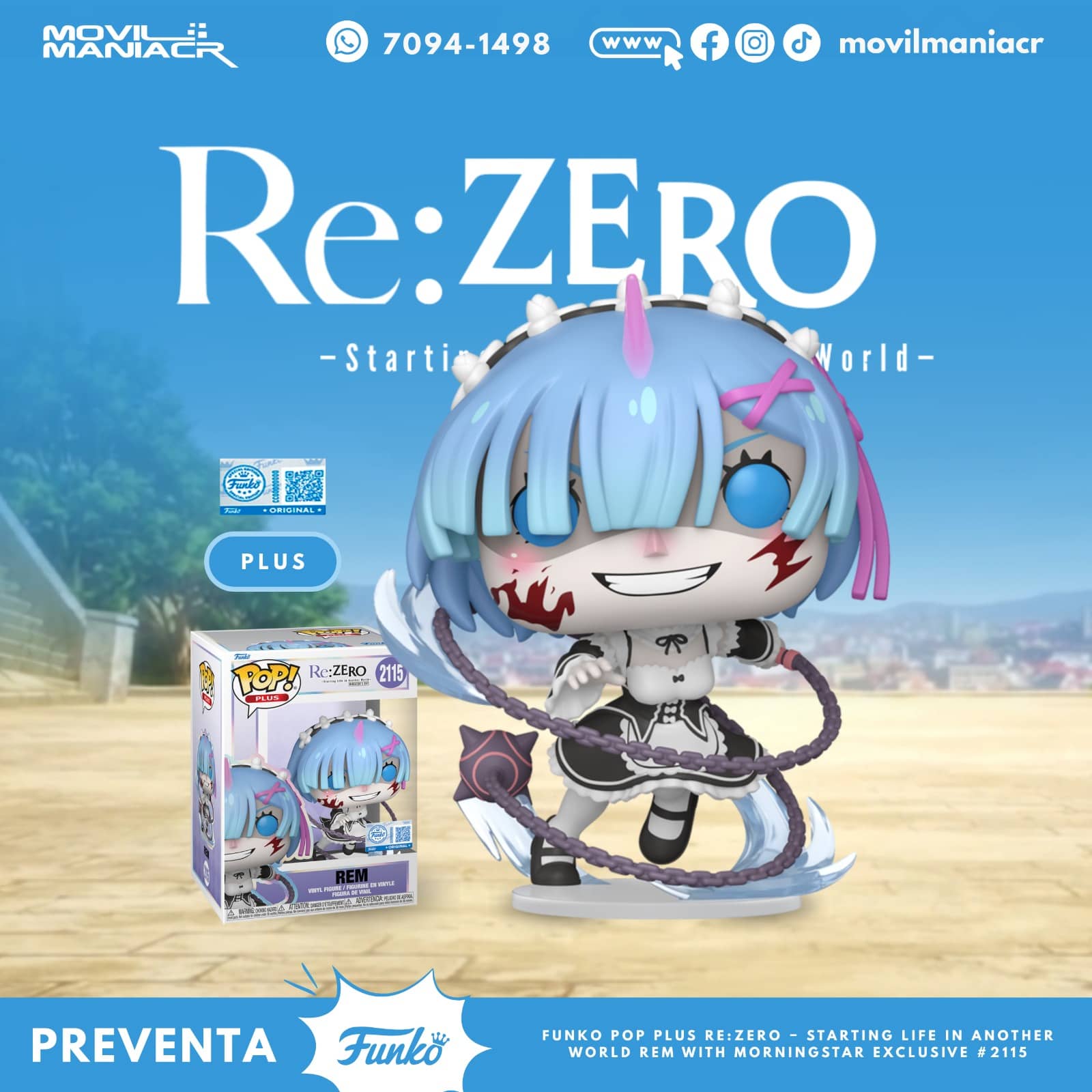 Funko Pop Re:Zero Rem w Morningstar Exclusivo #2115 - (Preventa) ¡Reserva Ahora! 1 Funko Pop ReZero Rem w Morningstar Exclusivo #2115 - (Preventa) ¡Reserva Ahora!