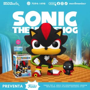 Funko Pop Sonic The Hedgehog Shadow(Flocked) Exclusivo #1151 - (Preventa) ¡Reserva Ahora!
