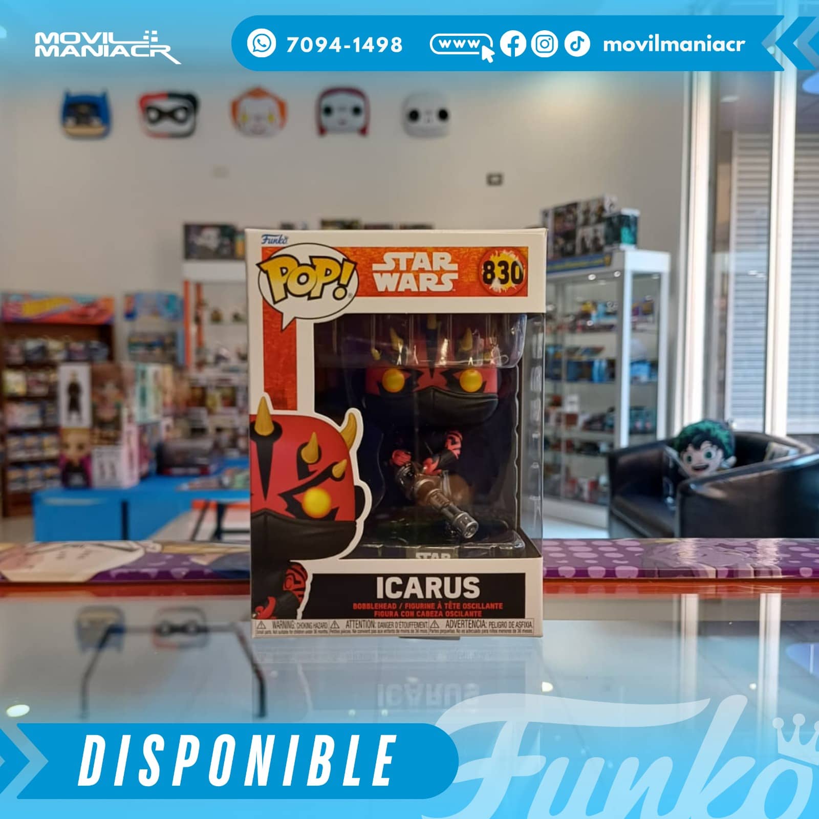 Funko Pop Star Wars Maul Shadow Lord Icarus #830 - (Stock) ¡Disponible Ahora! 2 Funko Pop Star Wars Maul Shadow Lord Icarus #830 - (Stock) ¡Disponible Ahora! - Imagen 2