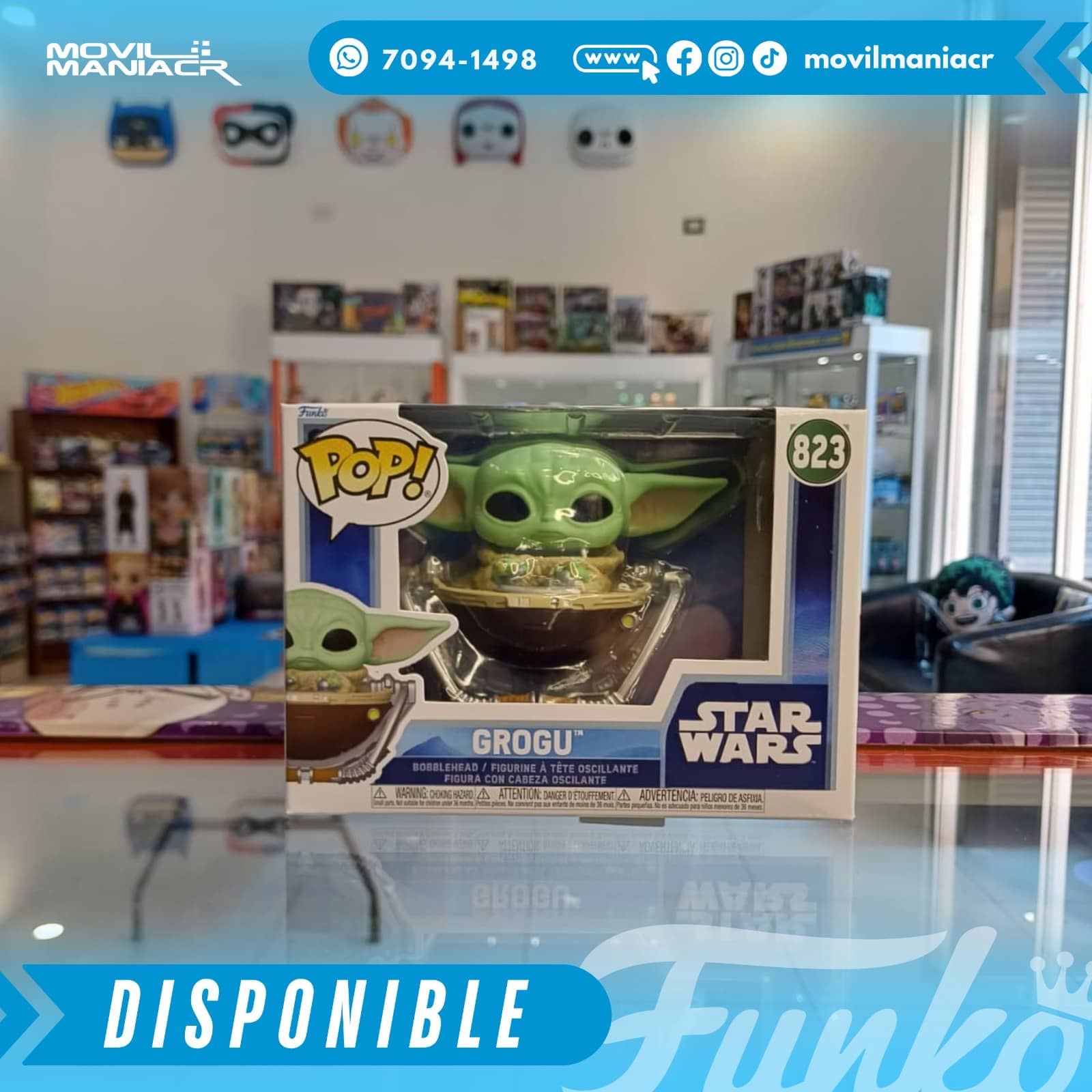 Funko Pop Star Wars The Mandalorian Grogu in Pram #823 - (Stock) ¡Disponible Ahora! 2 Funko Pop Star Wars The Mandalorian Grogu in Pram #823 - (Stock) ¡Disponible Ahora! - Imagen 2