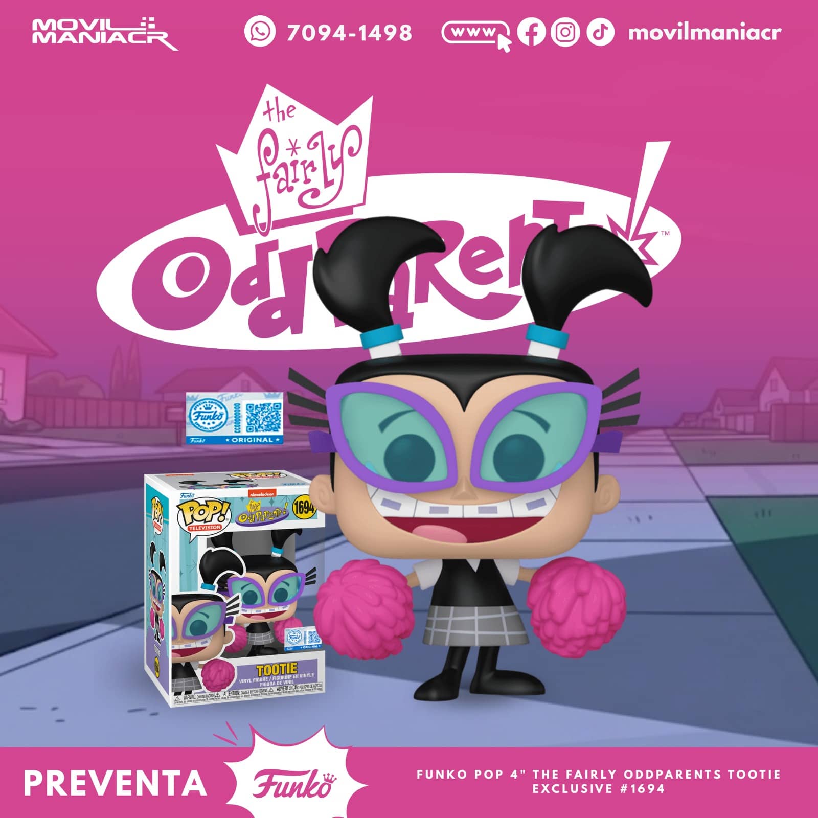 Funko Pop The Fairly OddParents Tootie Exclusivo #1694 - (Preventa) ¡Reserva Ahora! 1 Funko Pop The Fairly OddParents Tootie Exclusivo #1694 - (Preventa) ¡Reserva Ahora!