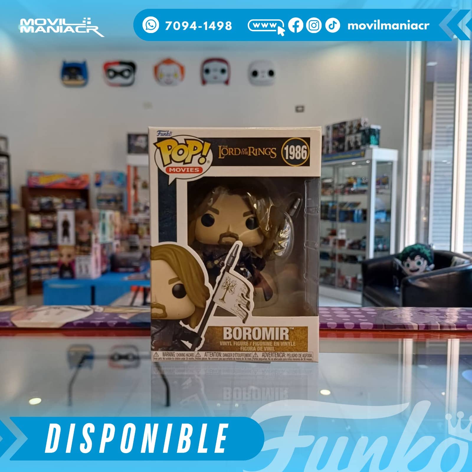 Funko Pop The Lord of the Rings Boromir #1986 - (Stock) ¡Disponible Ahora! 2 Funko Pop The Lord of the Rings Boromir #1986 - (Stock) ¡Disponible Ahora! - Imagen 2
