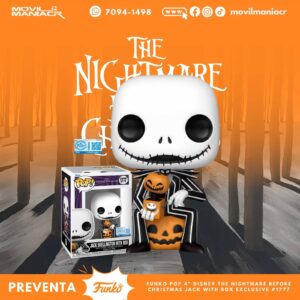 Funko Pop The Nightmare Before Christmas Jack Exclusivo #1777 - (Preventa) ¡Reserva Ahora!