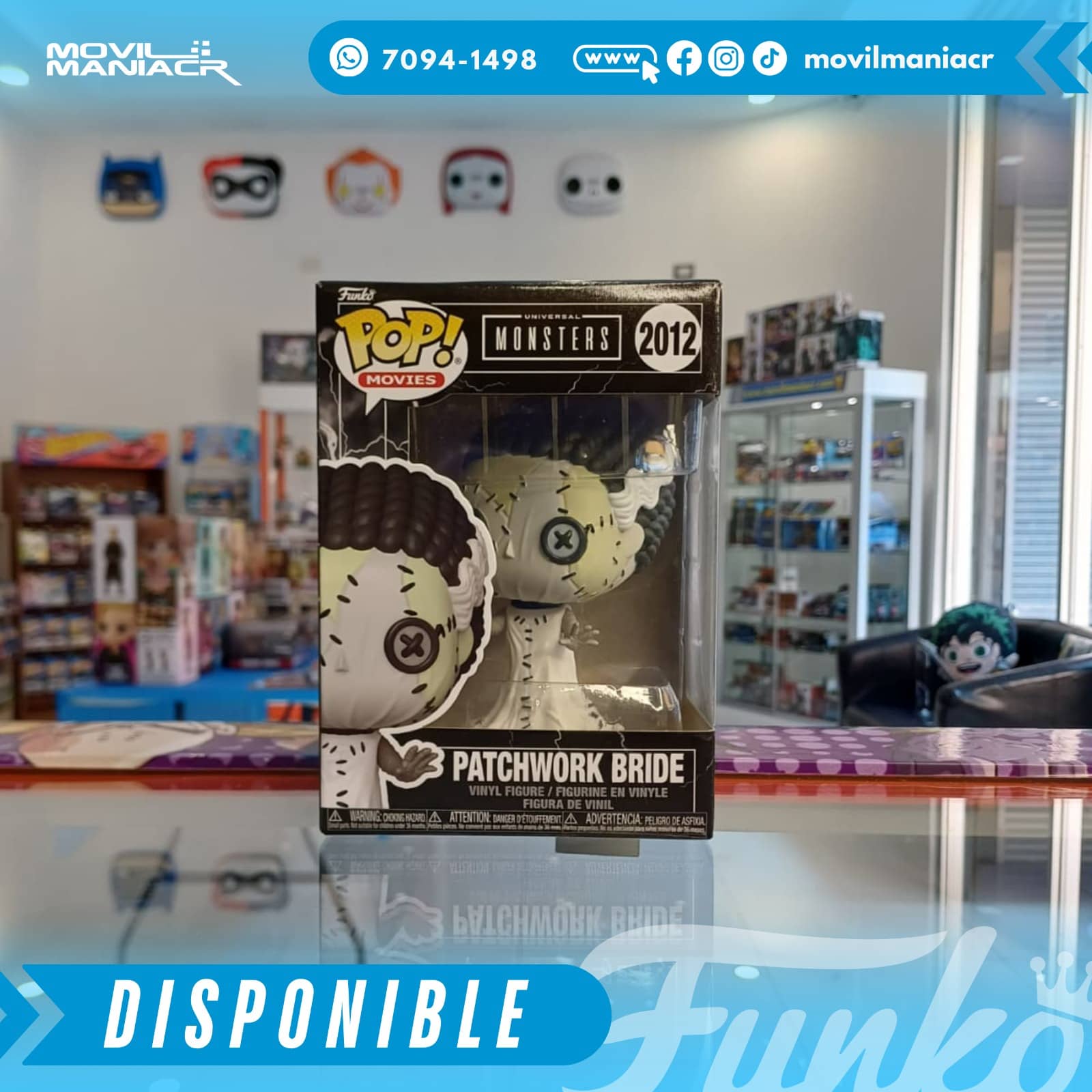 Funko Pop Universal Monsters Patchwork Bride #2012 - (Stock) ¡Disponible Ahora! 2 Funko Pop Universal Monsters Patchwork Bride #2012 - (Stock) ¡Disponible Ahora! - Imagen 2