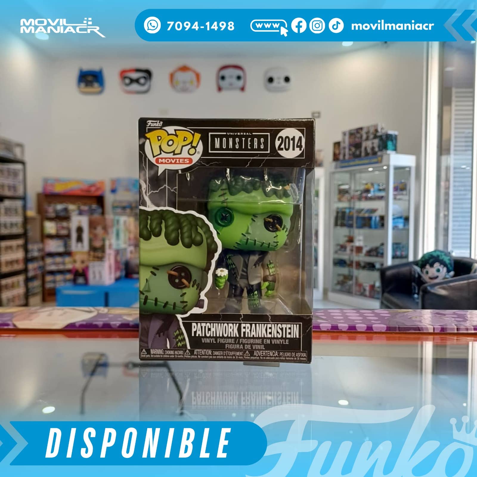 Funko Pop Universal Monsters Patchwork Frankenstein #2014 - (Stock) ¡Disponible Ahora! 2 Funko Pop Universal Monsters Patchwork Frankenstein #2014 - (Stock) ¡Disponible Ahora! - Imagen 2