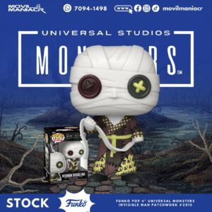 Funko Pop Universal Monsters Patchwork Invisible Man #2015 - (Stock) ¡Disponible Ahora!