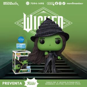Funko Pop Wicked Elphaba(Glitter) Exclusivo #1925 - (Preventa) ¡Reserva Ahora!