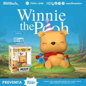 Funko Pop Winnie the Pooh 100th Anniversary Exclusivo Premium #1797 - (Preventa) ¡Reserva Ahora!