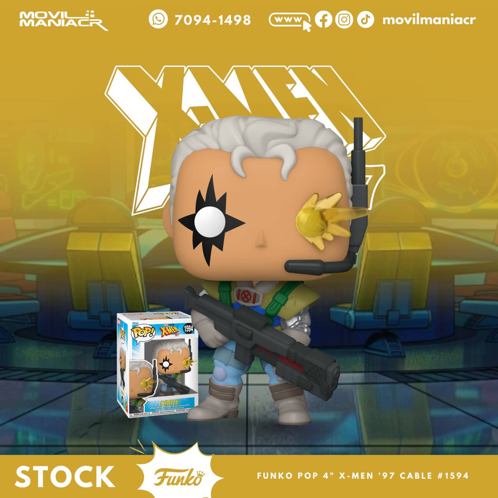 Funko Pop X-Men '97 Cable #1594 - (Stock) ¡Disponible Ahora! 1 Funko Pop X-Men '97 Cable #1594 - (Stock) ¡Disponible Ahora!