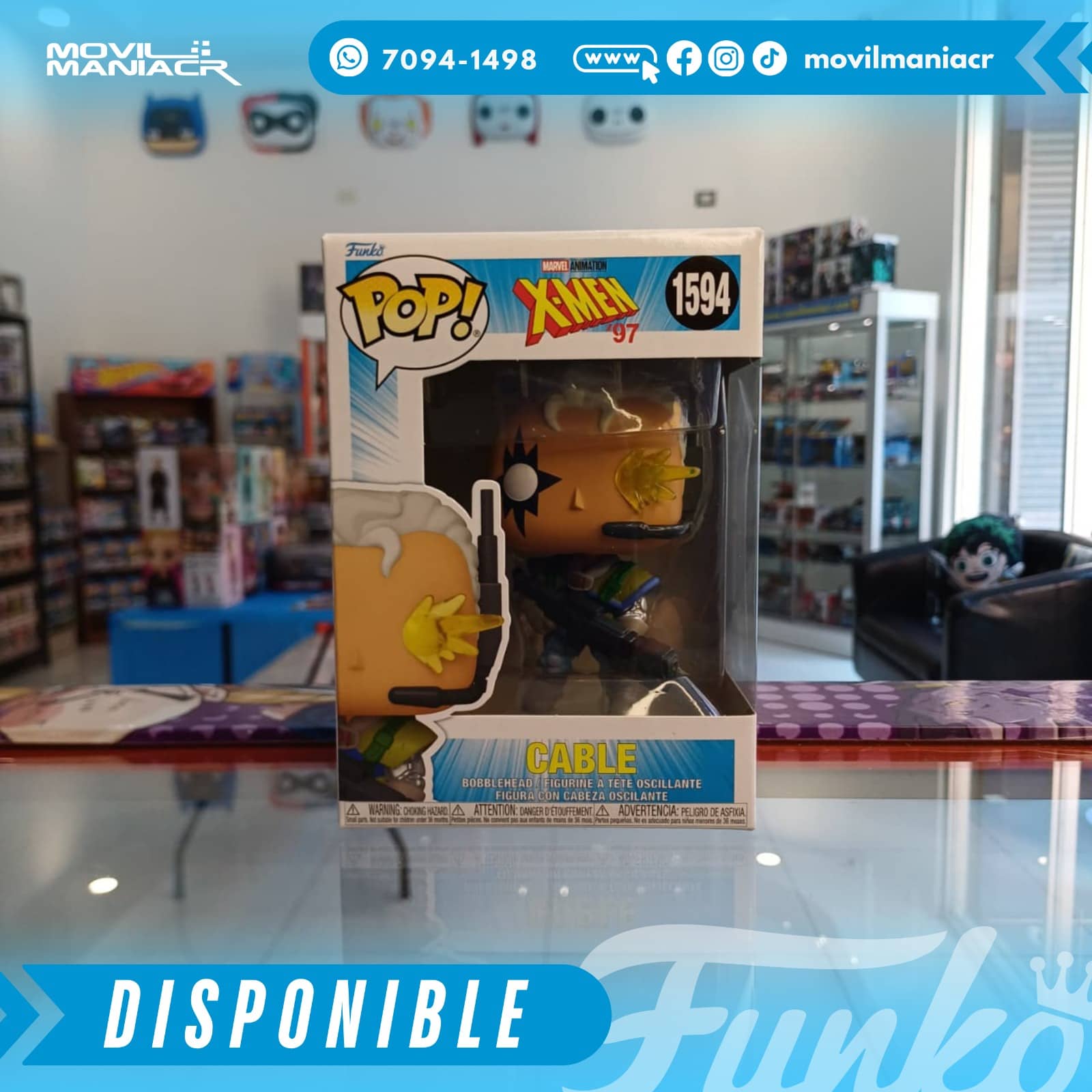 Funko Pop X-Men '97 Cable #1594 - (Stock) ¡Disponible Ahora! 2 Funko Pop X-Men '97 Cable #1594 - (Stock) ¡Disponible Ahora!