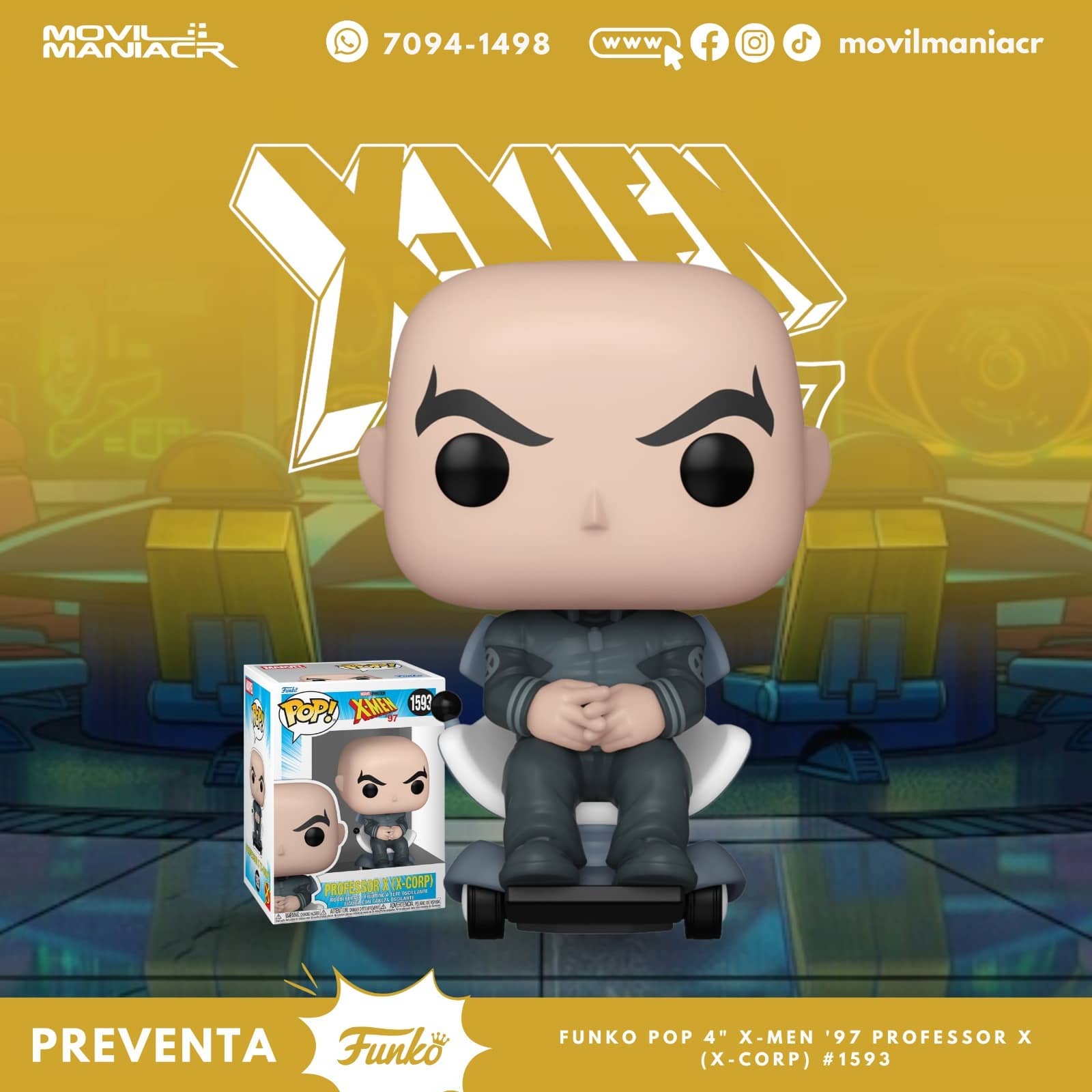 Funko Pop X-Men '97 Professor X (X-Corp) #1593 - (Preventa) ¡Reserva Ahora! 1 Funko Pop X-Men '97 Professor X (X-Corp) #1593 - (Preventa) ¡Reserva Ahora!