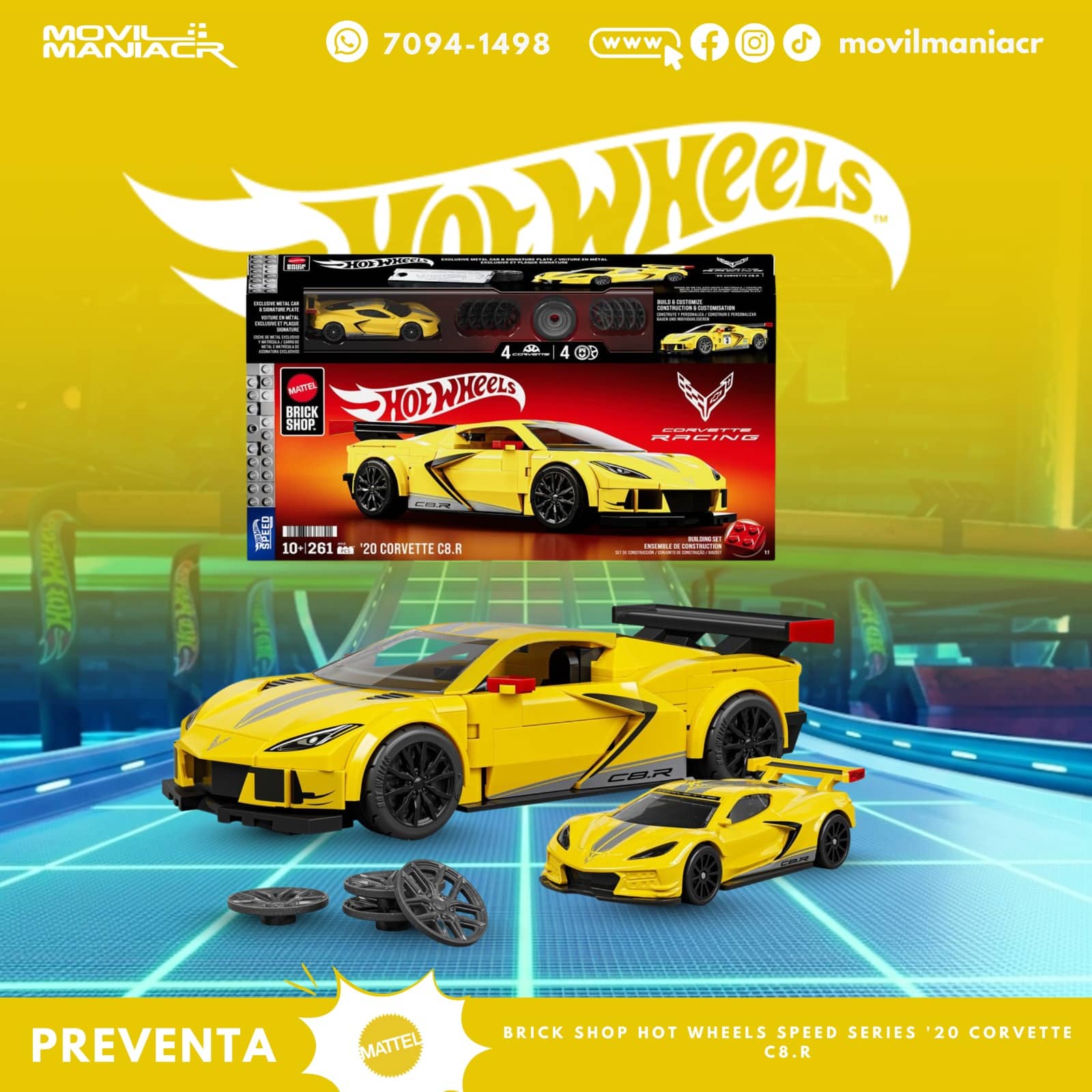 Hot Wheels Brick Shop '20 Corvette C8.R Escala 1:32 - (Preventa) ¡Reserva Ahora! 1 Hot Wheels Brick Shop '20 Corvette C8.R Escala 132 - (Preventa) ¡Reserva Ahora!