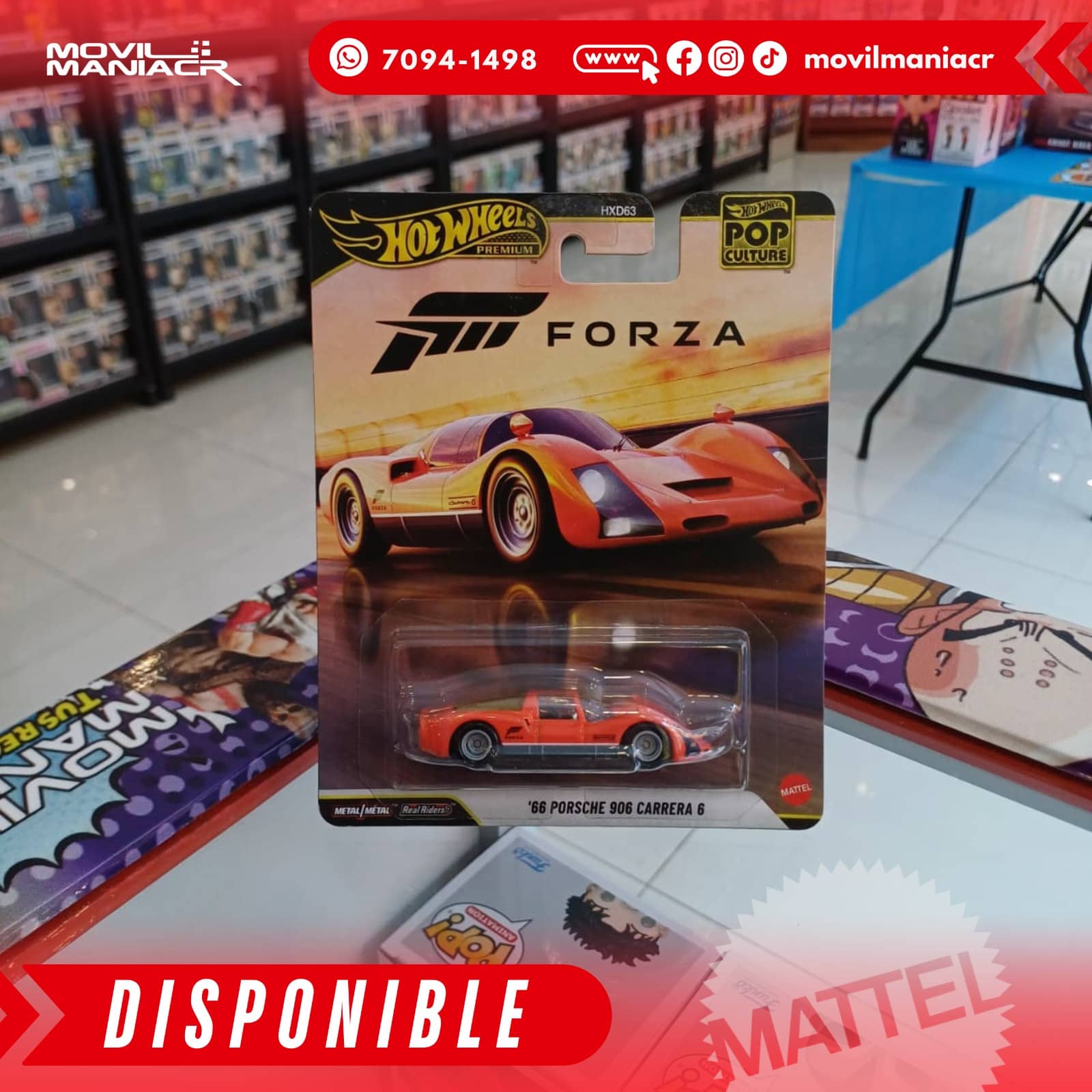 Hot Wheels Pop Culture '66 Porsche 906 Carrera 6 - Premium (Stock) ¡Disponible Ahora! 1 Hot Wheels Pop Culture '66 Porsche 906 Carrera 6 - Premium (Stock) ¡Disponible Ahora!
