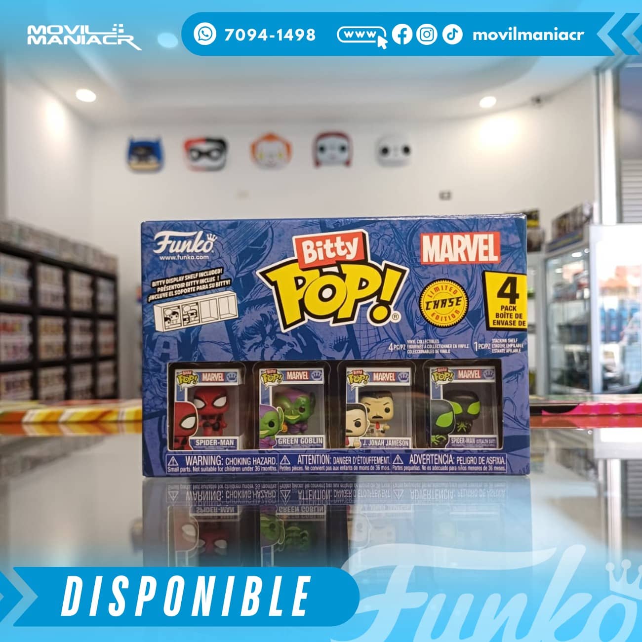 4-Pack Bitty Pop Spider-Man - (Stock) ¡Disponible Ahora! 2 4-Pack Bitty Pop Spider-Man - (Stock) ¡Disponible Ahora!