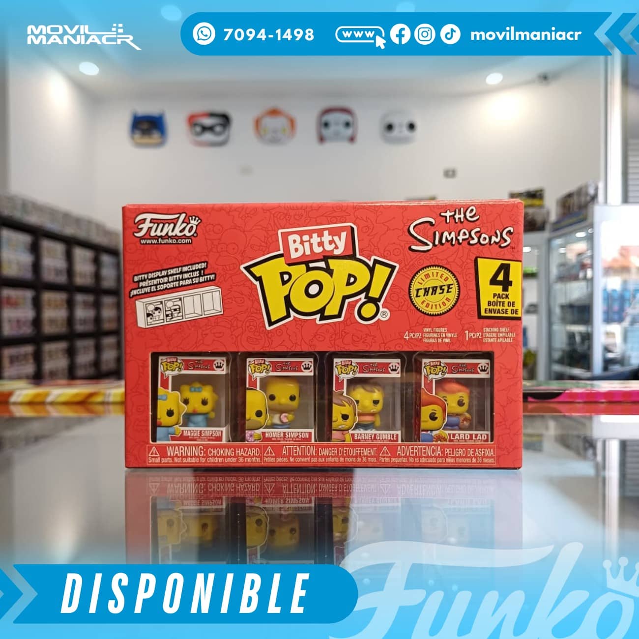 4-Pack Bitty Pop The Simpsons Maggie - (Stock) ¡Disponible Ahora! 2 4-Pack Bitty Pop The Simpsons Maggie - (Stock) ¡Disponible Ahora! - Imagen 2