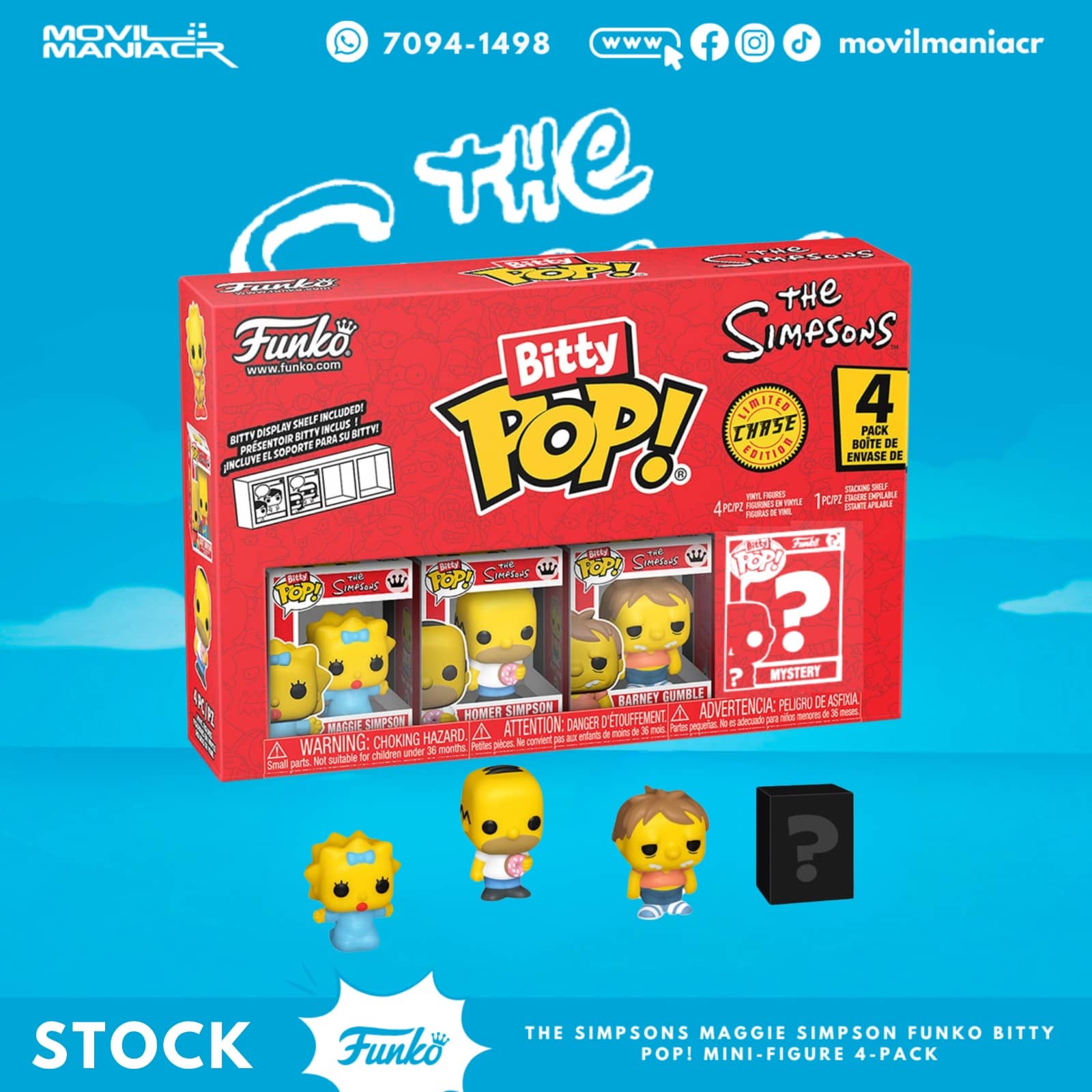 4-Pack Bitty Pop The Simpsons Maggie - (Stock) ¡Disponible Ahora! 1 4-Pack Bitty Pop The Simpsons Maggie - (Stock) ¡Disponible Ahora!