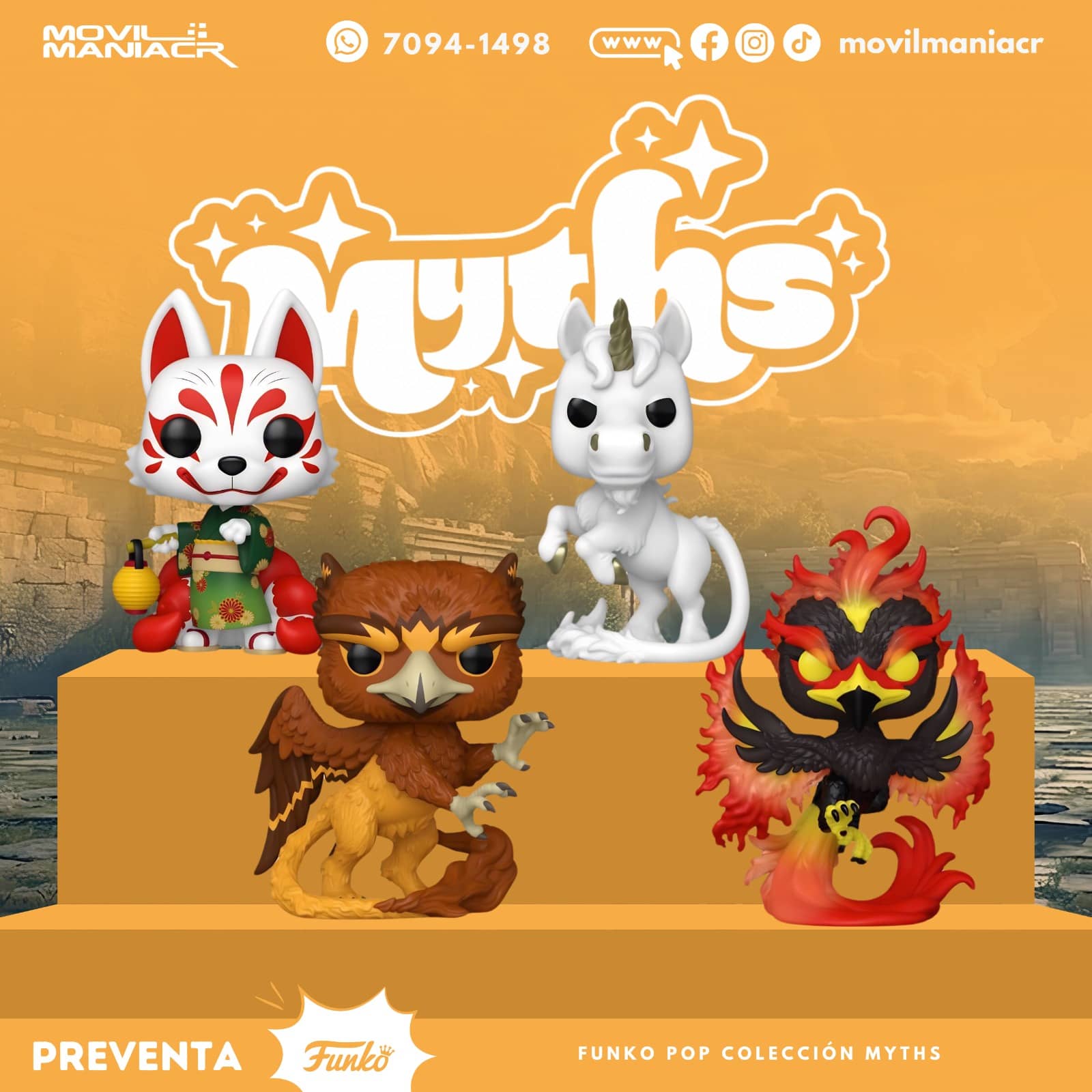 Colección 4 Funko Pop Myths - (Preventa) ¡Reserva Ahora! 1 Colección 4 Funko Pop Myths - (Preventa) ¡Reserva Ahora!