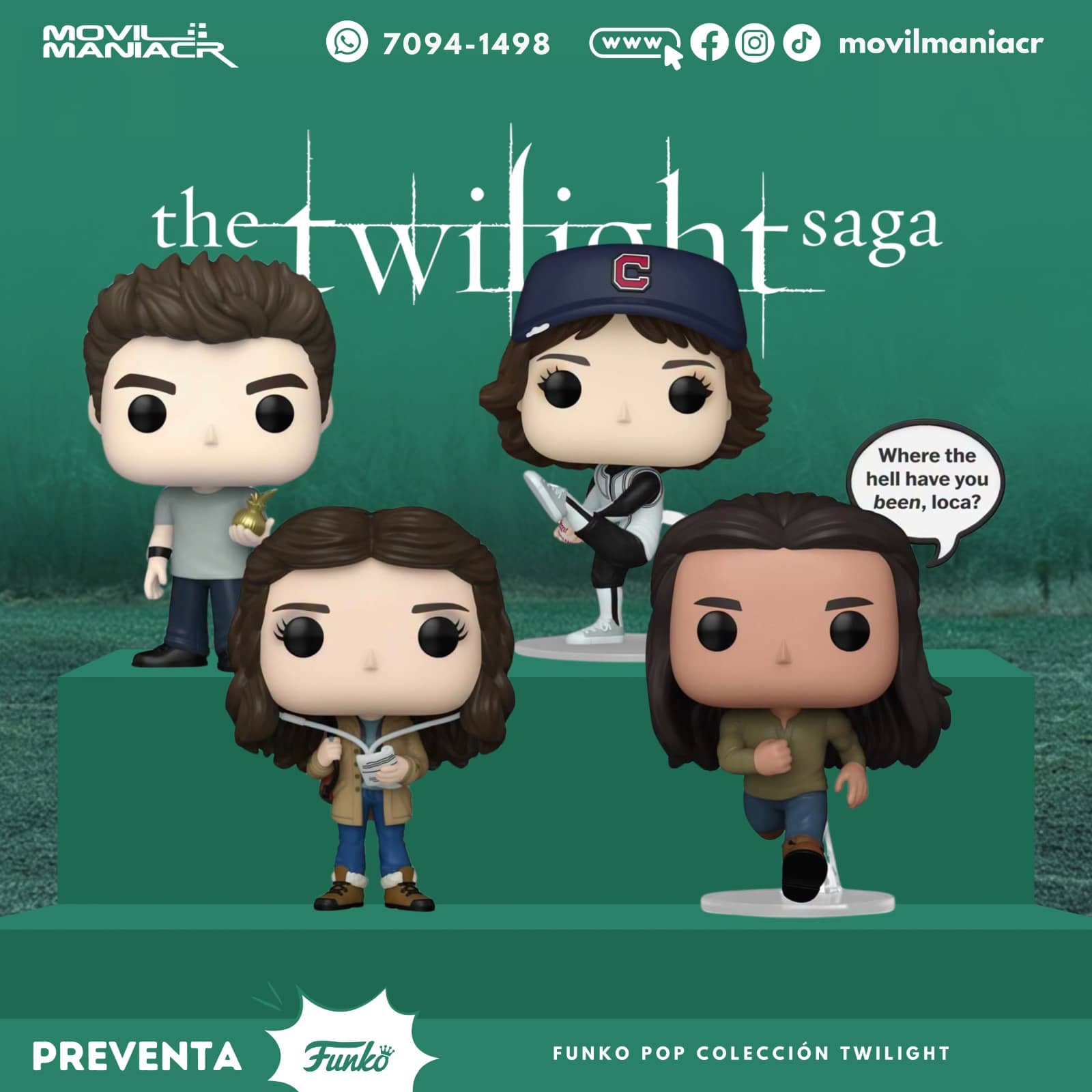 Colección 4 Funko Pop Twilight - (Preventa) ¡Reserva Ahora! 1 Colección 4 Funko Pop Twilight - (Preventa) ¡Reserva Ahora!